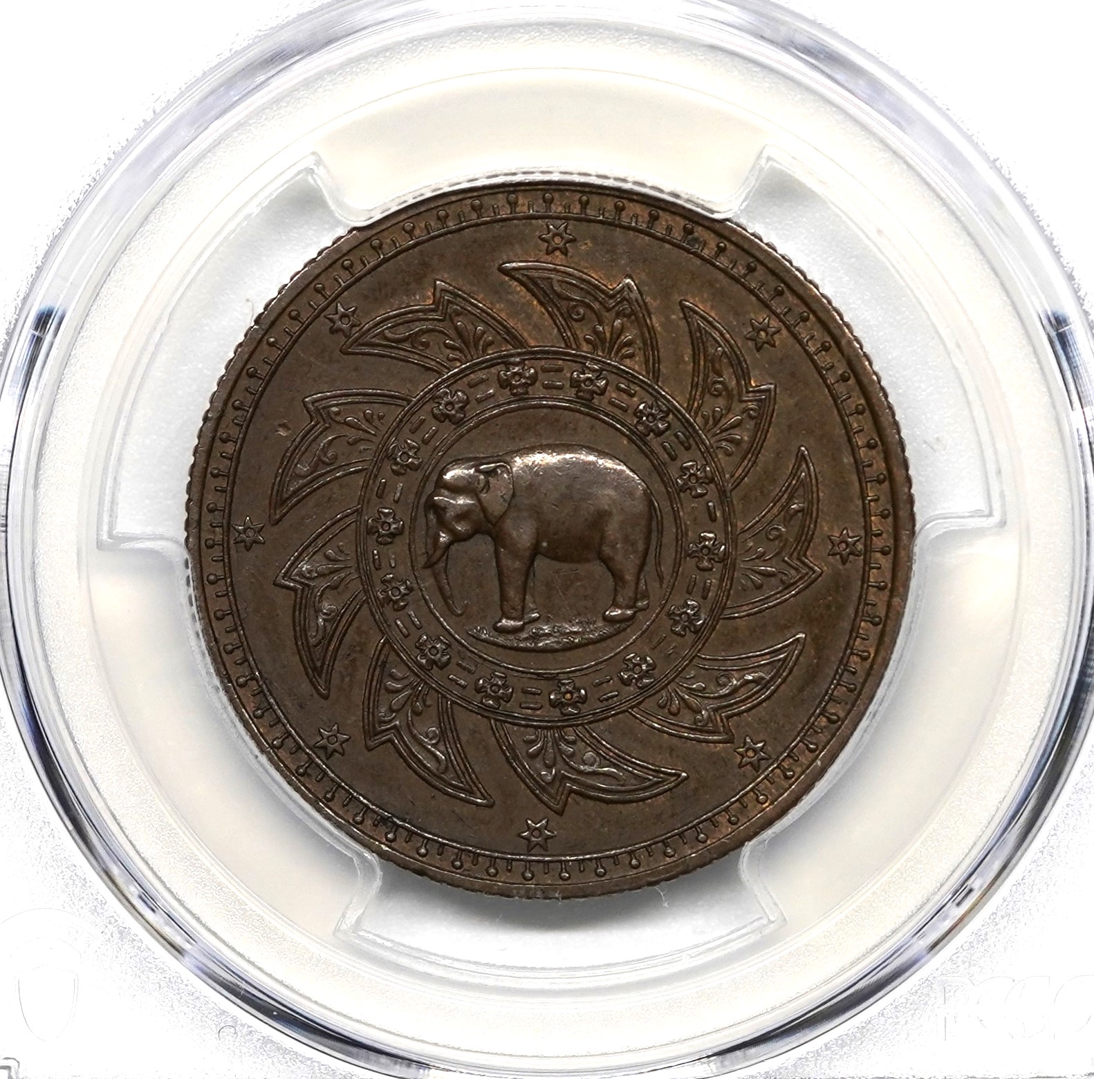 1868年　タイ　パターン　銅貨